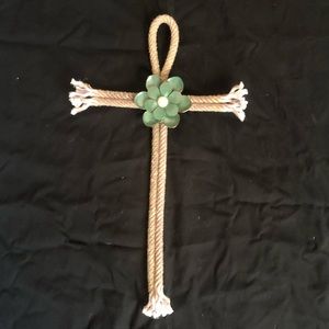 Cowgirl In Twine’d Western Real Lariat Rope Cross